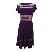 R&M Richards Women's Sheer and Sequins Strapping Banded Dress - ワンピース・ドレス - $49.99  ~ ¥5,626