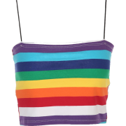 Rainbow Sling Short Vest - Vests - $15.99 