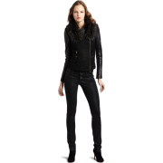 Rebecca Minkoff - Clothing Women's Abbey Sleeve Biker Jacket Silver - Jacket - coats - $348.00 