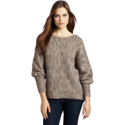 Rebecca Minkoff - Clothing Women's Daria Scoop Neck Sweater Oatmeal - Пуловер - $328.00  ~ 281.71€