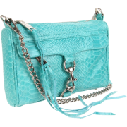 Rebecca Minkoff  Mini Mac Clutch Snake Clutch Aquamarine - Torbe s kopčom - $195.00  ~ 167.48€