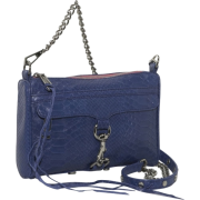 Rebecca Minkoff  Mini Mac Clutch Snake Clutch Blue - Torbe s kopčom - $195.00  ~ 167.48€