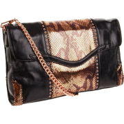 Rebecca Minkoff Beau Clutch Black Copper Snake - Torbe s kopčom - $450.00  ~ 386.50€