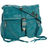 Rebecca Minkoff Main Squeeze Fold-Over Cross-Body Aqua - Borse - $318.82  ~ 273.83€