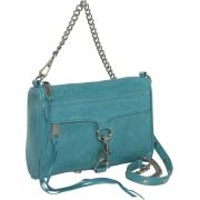 Rebecca Minkoff Mini Mac Clutch,Teal,One Size - Borse - $195.00  ~ 167.48€