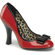 Red Patent Pump With Bow Detail - 7 - Cipele - $39.10  ~ 33.58€