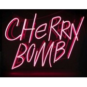 Red 'Cherry Bomb' Neon Sign  - Texte - 