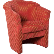 Red Office Tub Armchair, 1990s - Arredamento - 