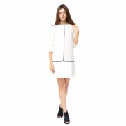 Refined woolen white dress - Myファッションスナップ - $305.00  ~ ¥34,327