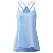 Regna X Boho Women's Flowy Sexy Strappy Sleeveless Lightweight Sheer Chiffon Blouse Camisole Tops (3styles) - Košulje - kratke - $6.99  ~ 44,40kn