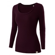 Regna X Women's Crewneck Long Sleeve Soft & Stretch Cotton Blend Top (S-3X, We Have Plue Sizes) - Košulje - kratke - $12.99  ~ 82,52kn