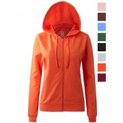 Regna X Women's Round Neck Long Sleeve Full Zip-Up Hoodie With Drawstrings (16 Various Colors, S-3X) - Košulje - kratke - $25.99  ~ 165,10kn