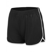 Regna X Women's Stretch Solid Cotton Activewear Sports Bermuda Shorts Black 2XL - Hose - kurz - $15.99  ~ 13.73€