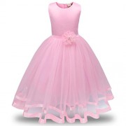 Residen Girls Elegant Flower Tutu Dress, 3-8 Years Fancy Toddler Girl Party Dance Princess Dress - パンツ - $12.99  ~ ¥1,462