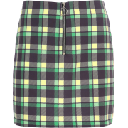Retro Academy Style Summer New Plaid Ski - Skirts - $25.99 