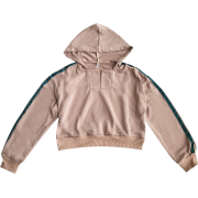Retro Hooded Colorblocked Loose Short Wi - Košulje - duge - $27.99  ~ 177,81kn