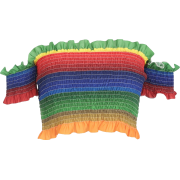 Retro Maiden Rainbow Gradient Shoulder S - Košulje - kratke - $15.99  ~ 101,58kn