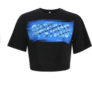 Retro lightning print wild loose casual - T-shirts - $25.99 