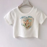 Retro printed angel girl short short-sleeve T-shirt - Koszule - krótkie - $19.99  ~ 17.17€