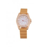 Rhinestone Bezel Rubber Strap Watch - Zegarki - $9.99  ~ 8.58€
