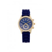 Rhinestone Bezel Watch with Rubber Strap - Satovi - $8.99  ~ 57,11kn