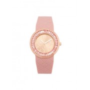 Rhinestone Bezel Watch with Textured Rubber Strap - Relojes - $9.99  ~ 8.58€