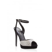 Rhinestone Peep Toe High Heel Sandals - Sandálias - $19.99  ~ 17.17€