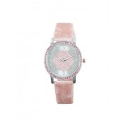 Rhinestone Velvet Strap Watch - Watches - $9.99 