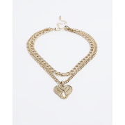 River Island Gold Wing Multirow Necklace - Ожерелья - 