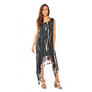 Riviera Sun Tie Dye Asymmetrical High Low Sundresses for Women - Dresses - $14.99  ~ £11.39