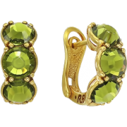 Rose Brinelli green earrings - イヤリング - 