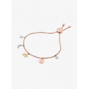 Rose Gold-Tone Celestial Charm Bracelet - Bracelets - $95.00 