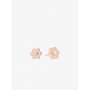 Rose Gold-Tone Floral Stud Earrings - Kolczyki - $45.00  ~ 38.65€