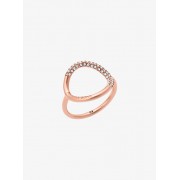 Rose Gold-Tone Pave Ring - Anelli - $65.00  ~ 55.83€