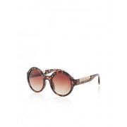 Round Chain Arm Detail Sunglasses - Sunglasses - $6.99 