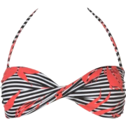 Roxy Journey of the Heart Twist Bandeau Bikini Top - Women's Bright Coral - Kostiumy kąpielowe - $43.99  ~ 37.78€