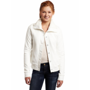 Roxy Juniors Black Foot Button front fleece jacket Beige - Jacket - coats - $22.81 