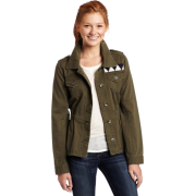 Roxy Juniors Smokey Tribe Military jacket Green - Jacket - coats - $34.40 