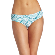 Roxy Juniors Tiki Tile Foldover Boy Brief Turquoise - Kostiumy kąpielowe - $40.00  ~ 34.36€