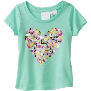 Roxy Kids Baby-girls Infant Flutter Heart Tee Sea Foam - T-shirts - $14.40 