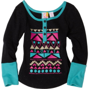 Roxy Kids Girls 2-6x Roxy Teenie Wahine New Twist Long Sleeve Shirt Black - Košulje - kratke - $18.70  ~ 118,79kn