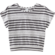 Roxy Kids Girls 7-16 River Raft Shortsleeve Shirt New Black Stripe - Košulje - kratke - $29.36  ~ 186,51kn