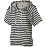 Roxy Sea Swell Stripe Full-Zip Hoodie - Short-Sleeve - Women's Blue Black Stripe - Košulje - kratke - $47.60  ~ 302,38kn