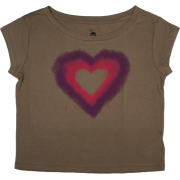 Roxy Two Tone Heart Logo Juniors Shirt Olive - Košulje - kratke - $19.49  ~ 123,81kn