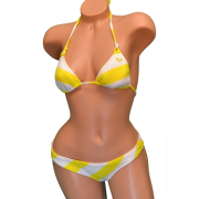 Roxy Women's Tiki Tri Striped Bikini Top and Scooter Bottom Swimsuit Set - Kostiumy kąpielowe - $39.98  ~ 34.34€