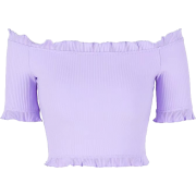 Ruffled word shoulders ear top - Košulje - kratke - $19.99  ~ 126,99kn