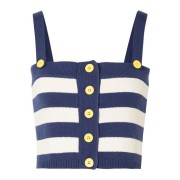 STAUD Minnow cropped striped top - Tanks - $145.00 