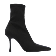 STRETCH FABRIC HEELED ANKLE BOOTS - Классическая обувь - $89.90  ~ 77.21€