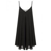 STYLEWORD Women's Chiffon Casual Sleeveless Beach Slip Dress - sukienki - $35.99  ~ 30.91€