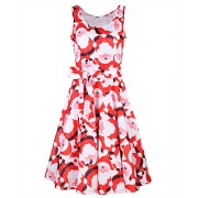 STYLEWORD Women's Christmas Sleeveless Flare Cocktail Dress with Pocket - ワンピース・ドレス - $45.99  ~ ¥5,176